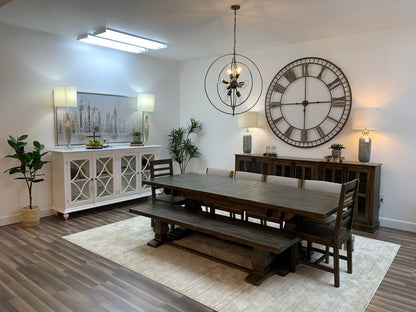 Constantine 84" - 102" Butterfly Leaf Extension Dining Table - Distressed Natural