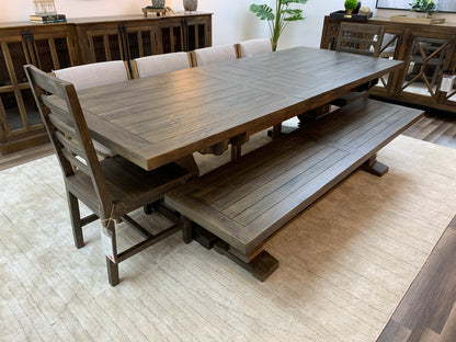 Constantine 84" - 102" Butterfly Leaf Extension Dining Table - Distressed Natural
