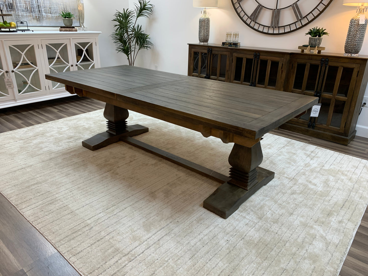 Constantine 96" - 120" Extension Dining Table - Distressed Natural