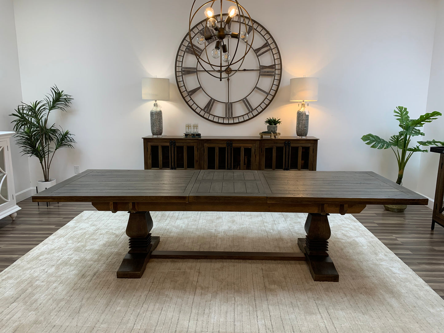 Constantine 96" - 120" Extension Dining Table - Distressed Natural