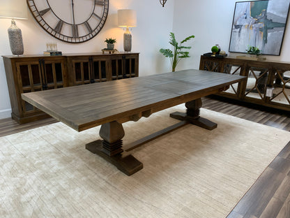 Constantine 96" - 120" Extension Dining Table - Distressed Natural