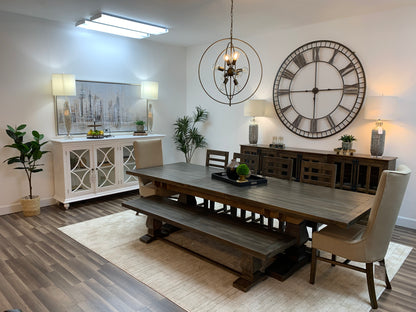 Constantine 96" - 120" Extension Dining Table - Distressed Natural
