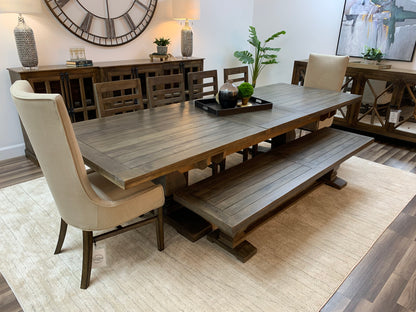 Constantine 96" - 120" Extension Dining Table - Distressed Natural