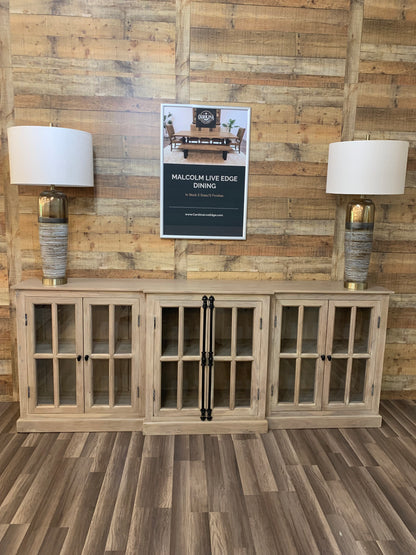 Billings 100" Breakfront 6 Door Sideboard - New White Wash