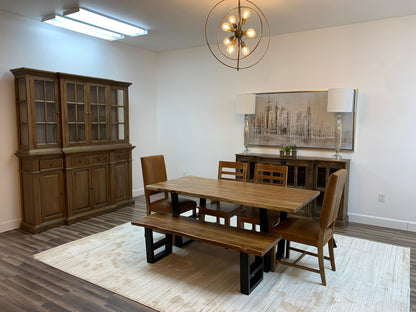 Malcolm Acacia 72" Live Edge Dining Table - Natural