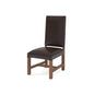 Jeremiah Top Grain Leather Dining Chair -  Tobacco + Natural