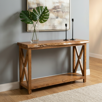 Malcolm Acacia 56" Live Edge Console Table - Natural