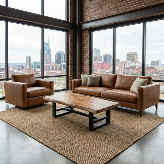 Malcolm Acacia 60" Live Edge Coffee Table - Natural