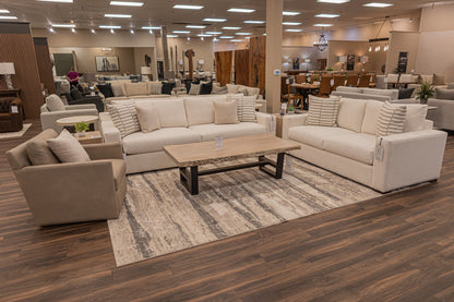 Malcolm Acacia 60" Live Edge Coffee Table - New White Wash