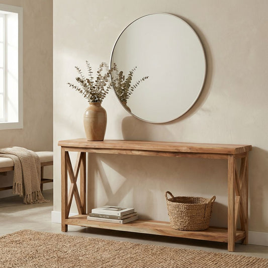 Malcolm Acacia 80" Live Edge Console Table - Natural