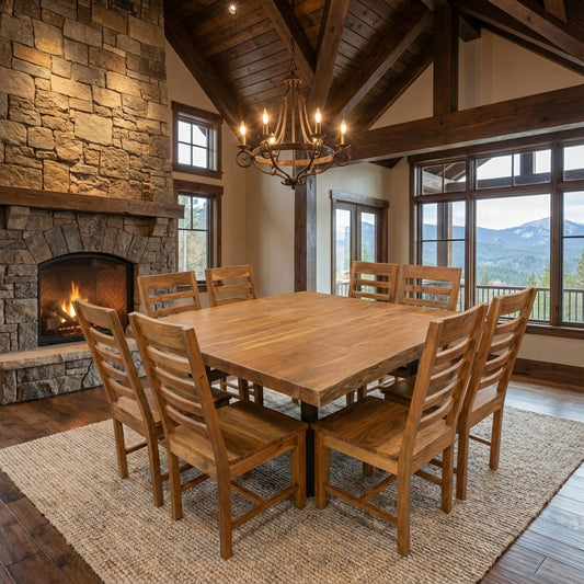 Malcolm Acacia Ladderback Side Dining Chair - Natural