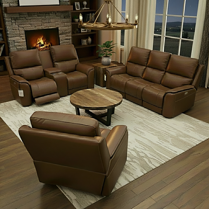 Malcolm Acacia 40" Round Coffee Table - Natural