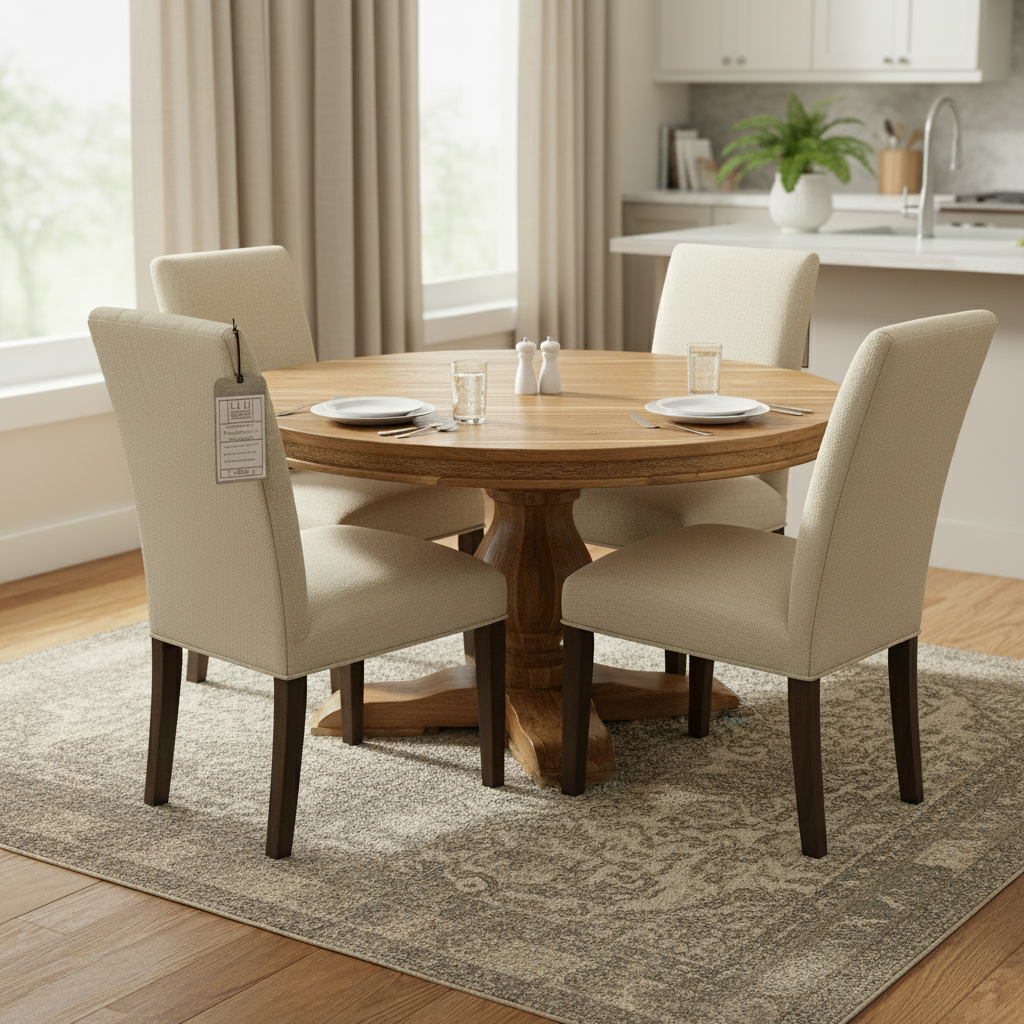 Weston 53" Acacia Round Dining Table - Natural