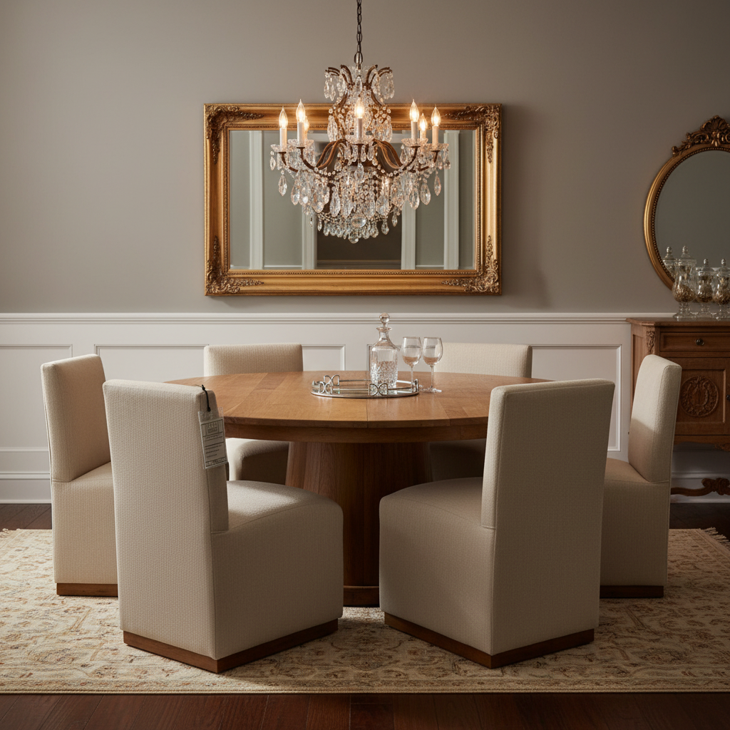 Weston 72" Acacia Round Dining Table - Natural