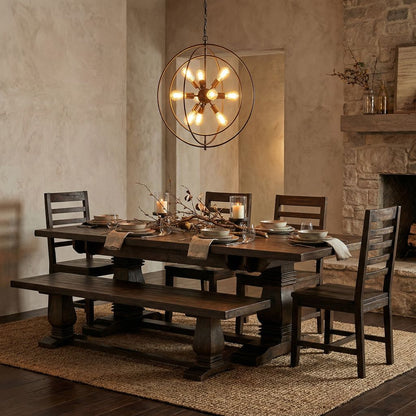 Constantine 84" - 102" Butterfly Leaf Extension Dining Table - Distressed Natural