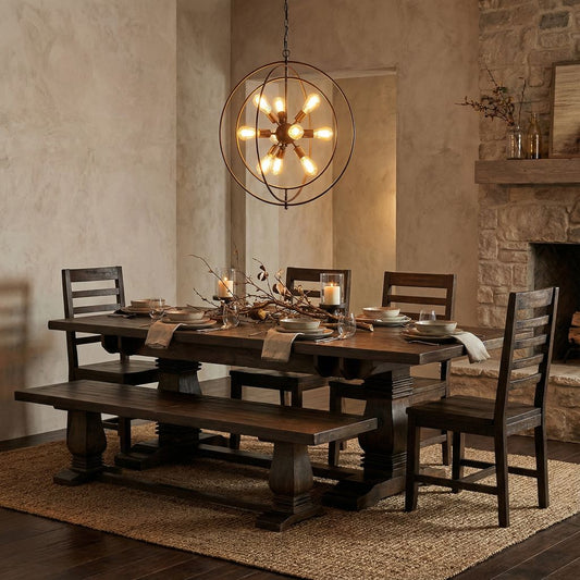 Constantine 84" - 102" Butterfly Leaf Extension Dining Table - Distressed Natural