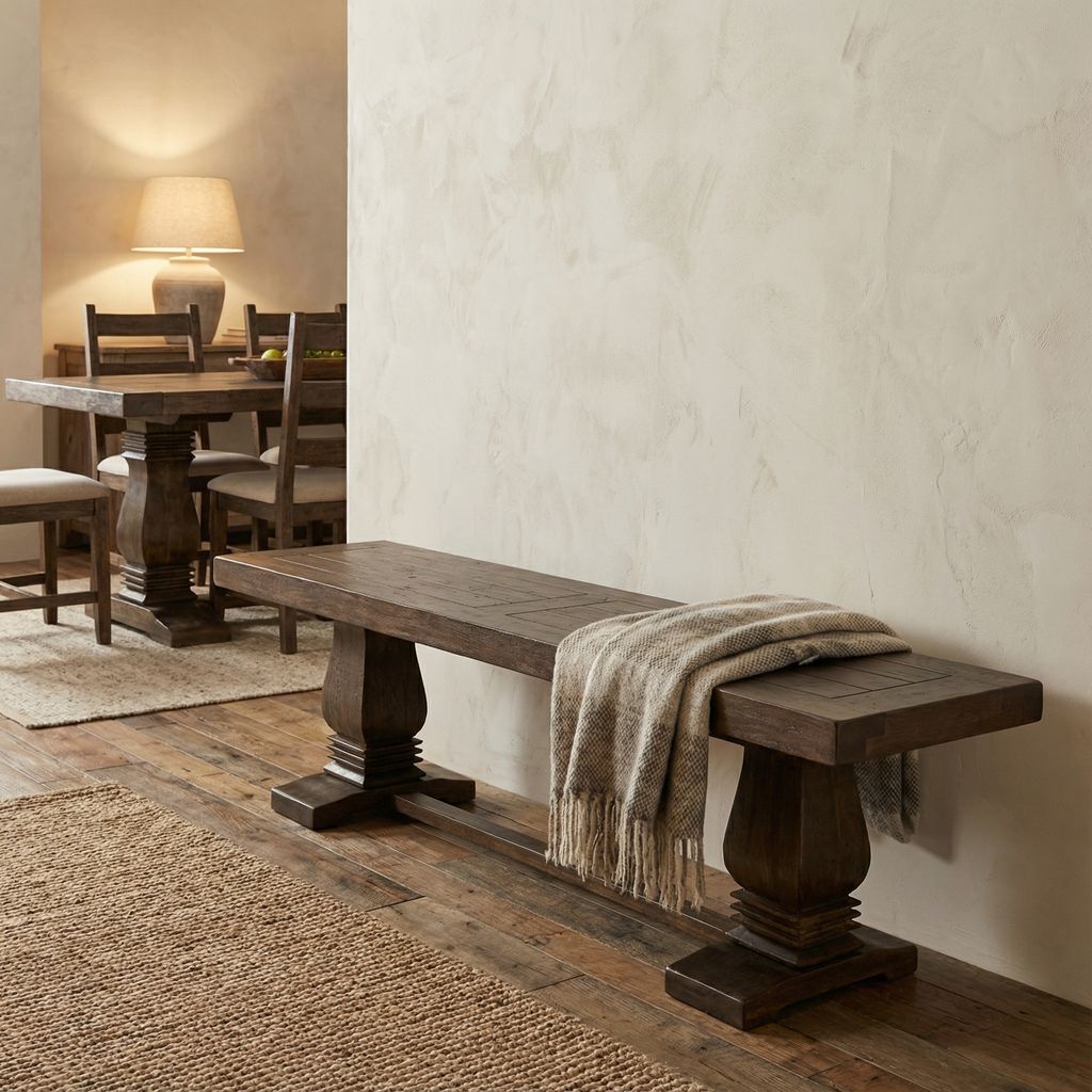 Constantine 60" Dining Bench - Distressed Natural