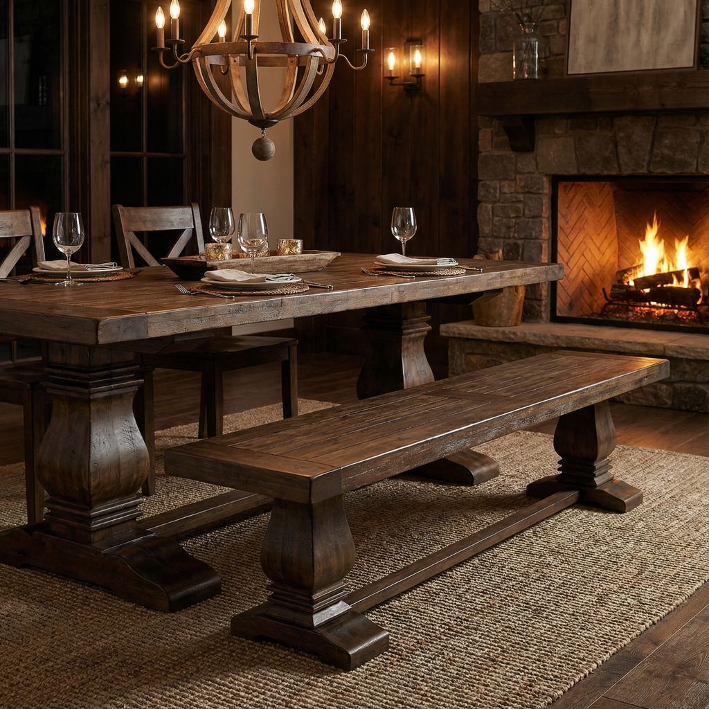 Constantine 72" Dining Bench - Distressed Natural