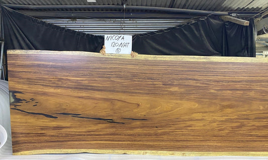 Nicoya 120" Guanacaste Live Edge Dining Table - Natural - SN549