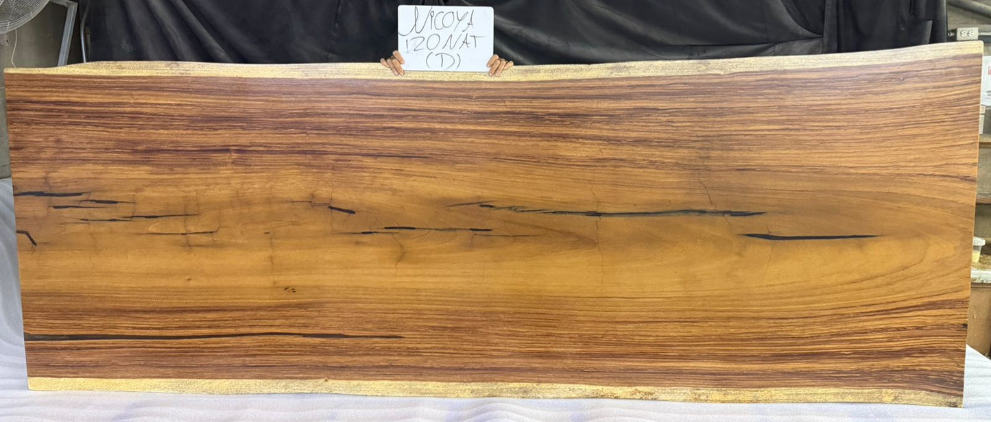 Nicoya 120" Guanacaste Live Edge Dining Table - Natural - SN551