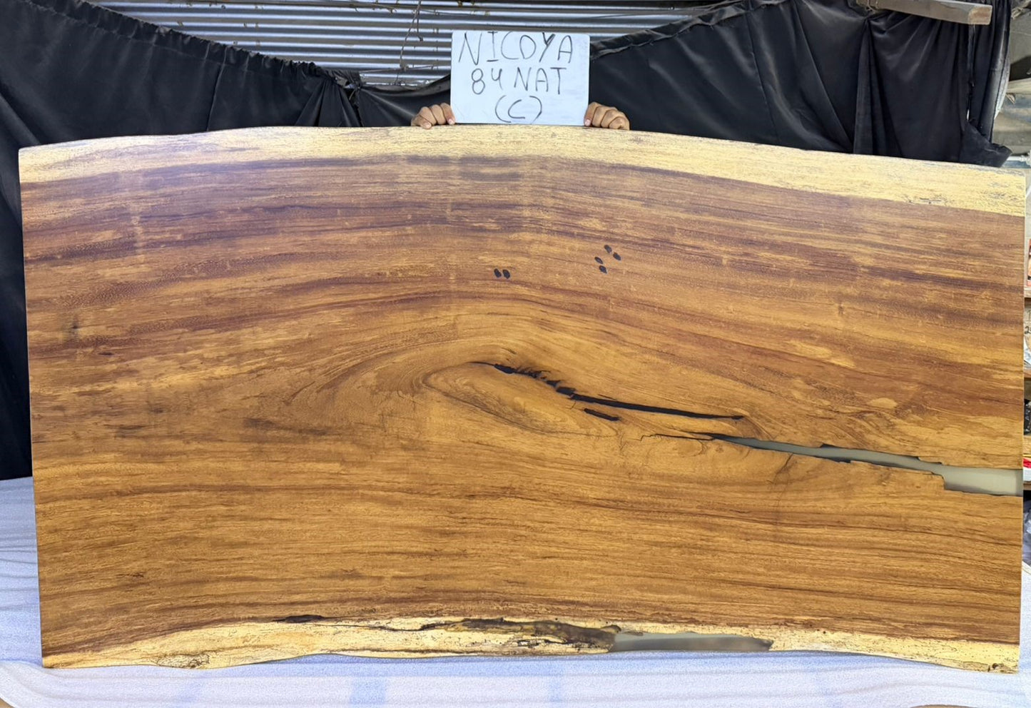 Nicoya 84" Guanacaste Live Edge Dining Table - Natural - SN541