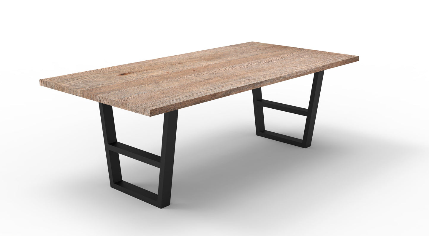 Wallace 84" Oak Dining Table - Sandblasted Natural