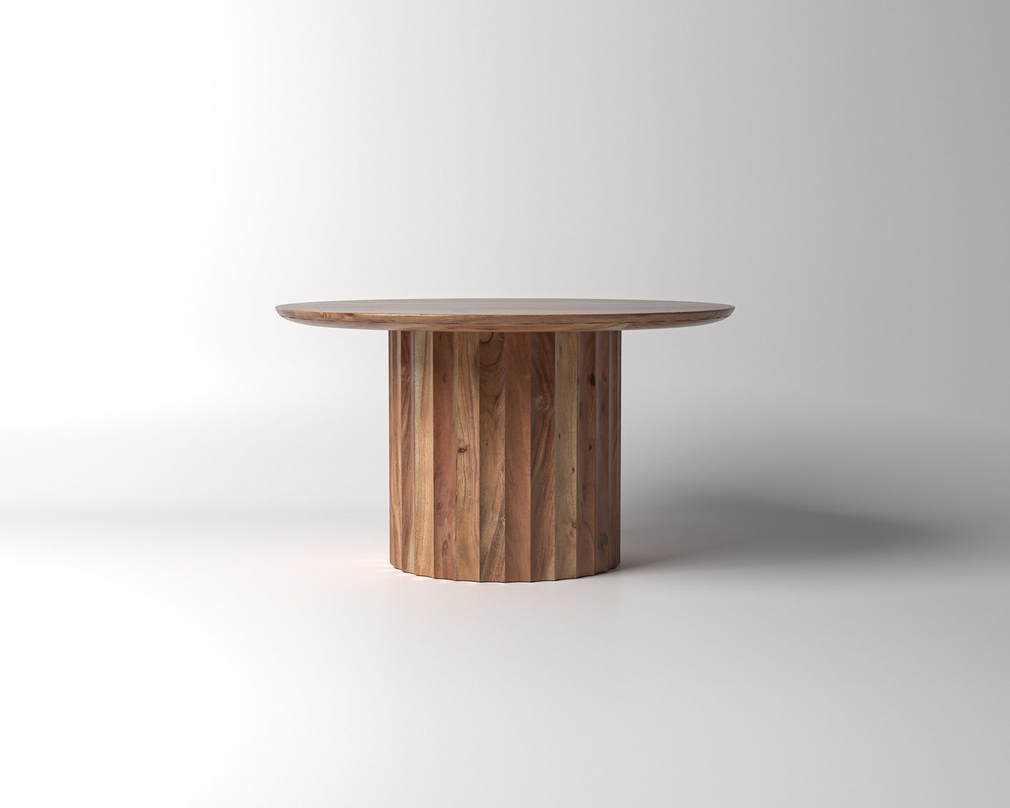 Marisol 53" Fluted Round Dining Table - Natural