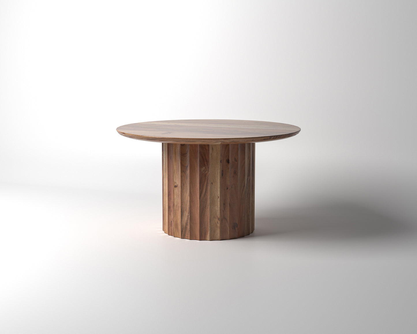 Marisol 53" Fluted Round Dining Table - Natural