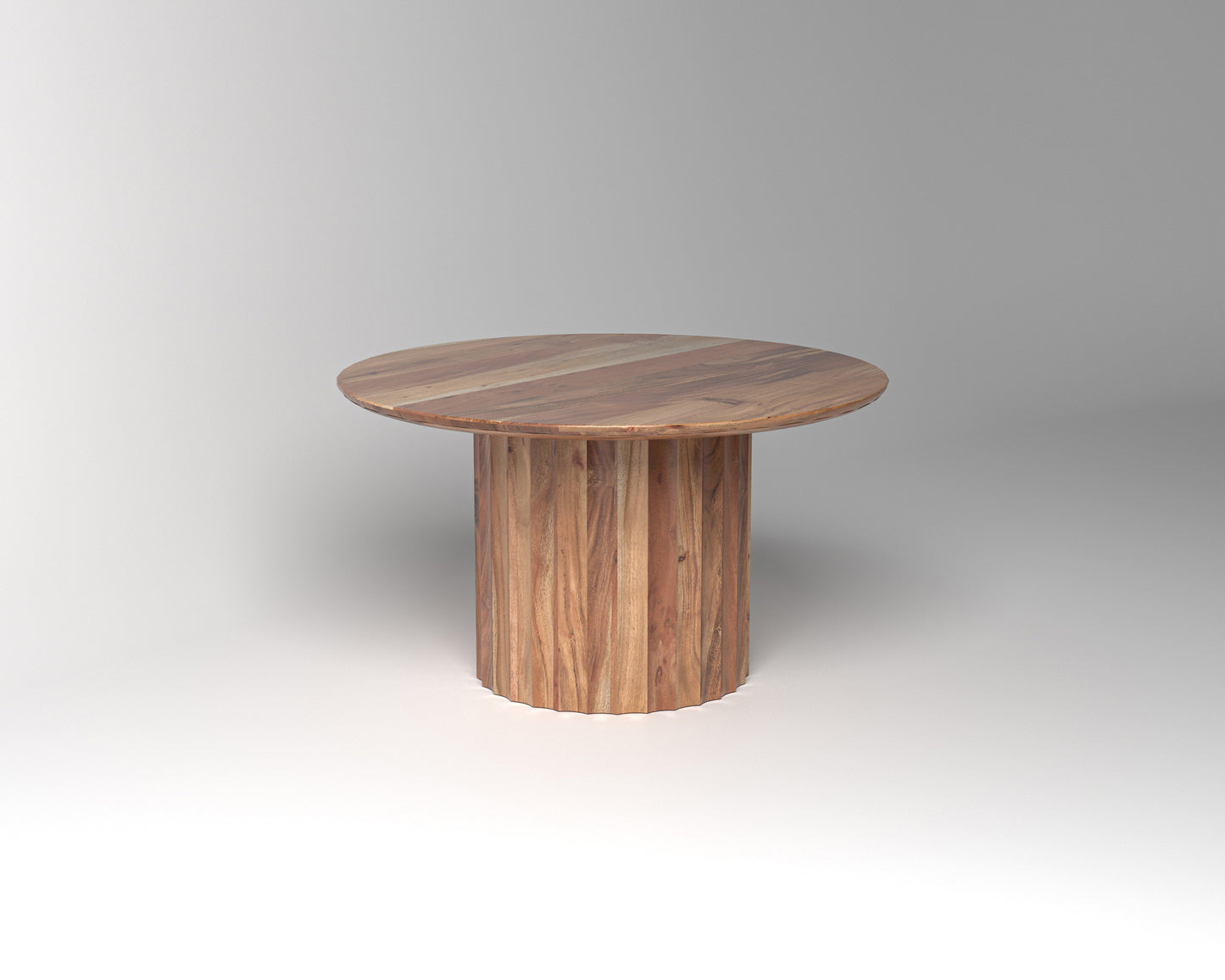 Marisol 53" Fluted Round Dining Table - Natural