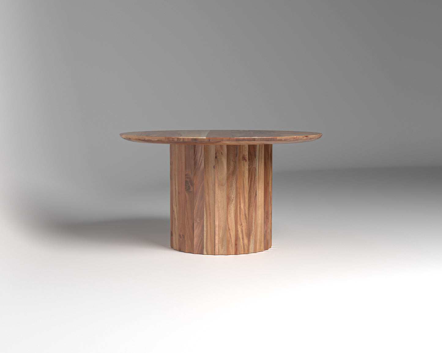 Marisol 53" Fluted Round Dining Table - Natural