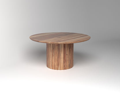 Marisol 60" Fluted Round Dining Table - Natural