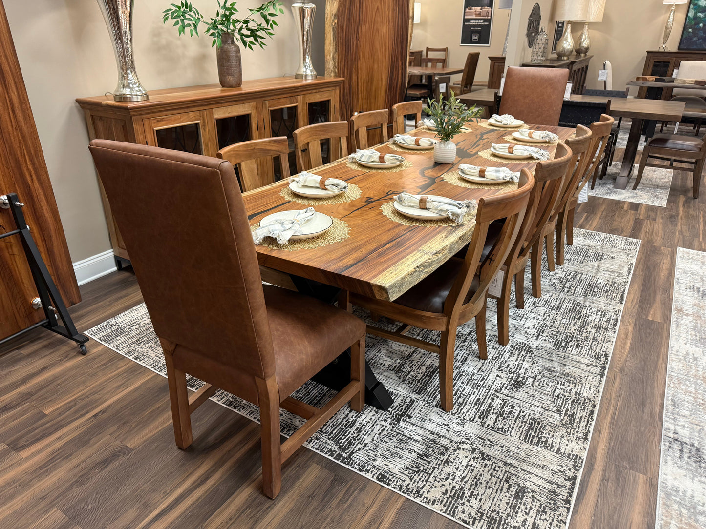 Nicoya 120" Guanacaste Live Edge Dining Table - Natural - SN398