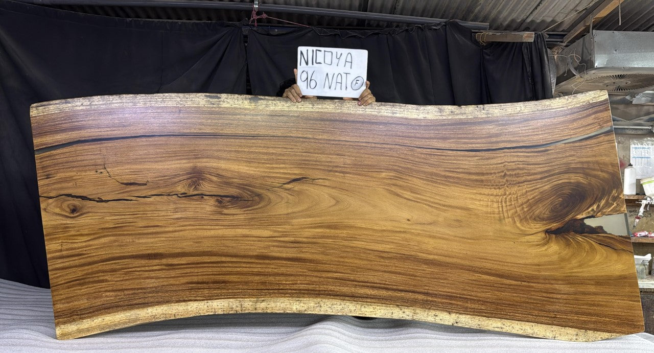 Nicoya 96" Guanacaste Live Edge Dining Table - Natural - SN607