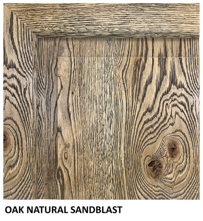 Wallace 108" Oak Dining Table - Sandblasted Natural