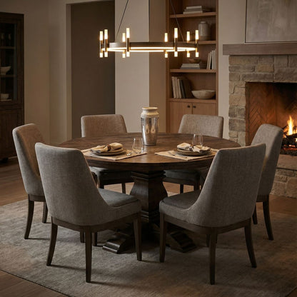 Drake 60" Round Dining Table - Carbon