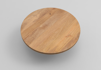 Weston 72" Acacia Round Dining Table - Natural