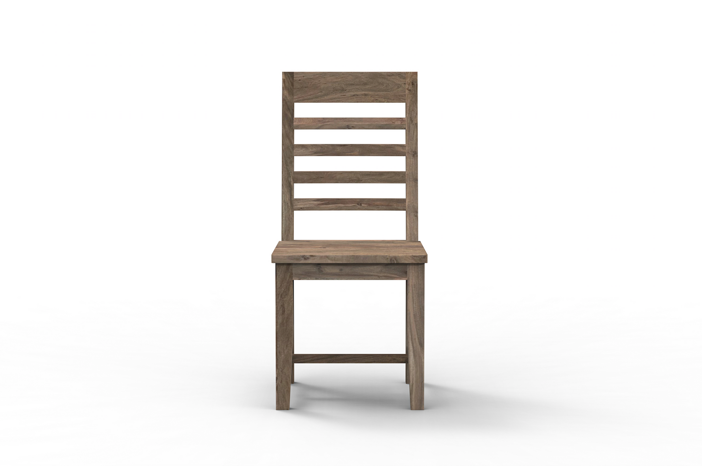 Malcolm Acacia Ladderback Dining Side Chair - Natural + Smoke