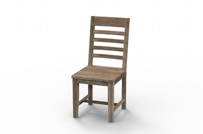 Malcolm Acacia Ladderback Dining Side Chair - Natural + Smoke