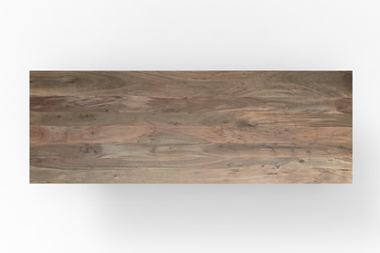 Maxwell Acacia 120" Bar Height Pub Table - Natural + Smoke