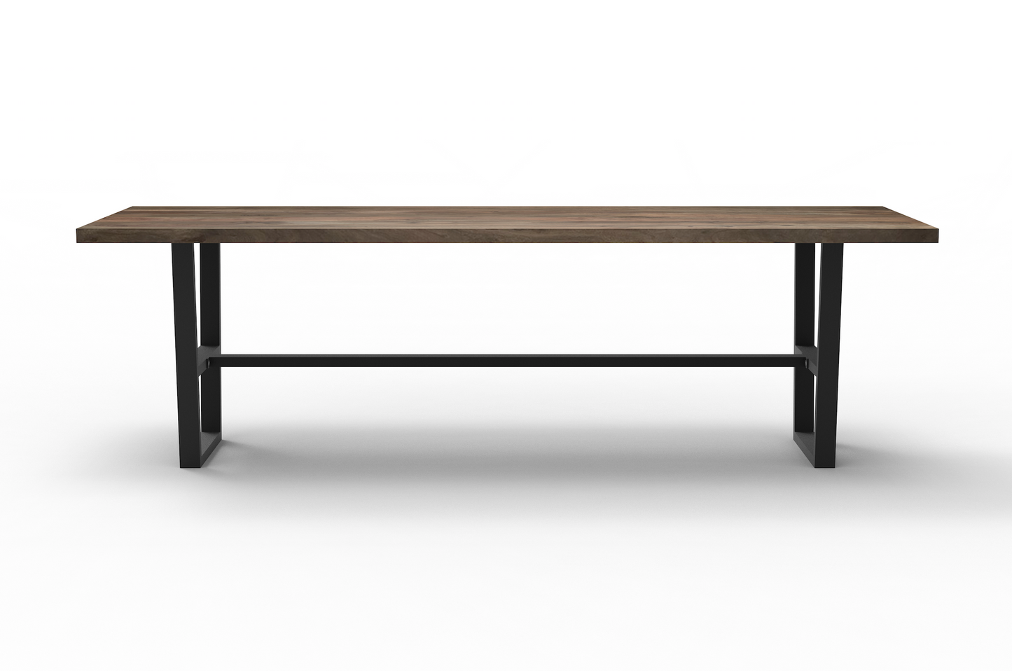 Maxwell Acacia 120" Counter Height Gathering Table - Natural + Smoke