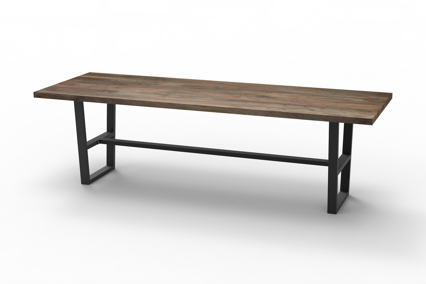 Maxwell Acacia 120" Counter Height Gathering Table - Natural + Smoke
