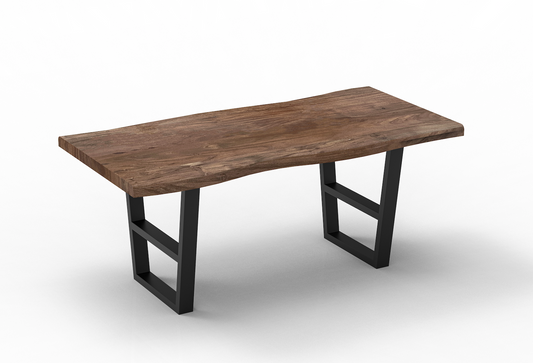 Malcolm Acacia 72″ Live Edge Dining Table — Smoke