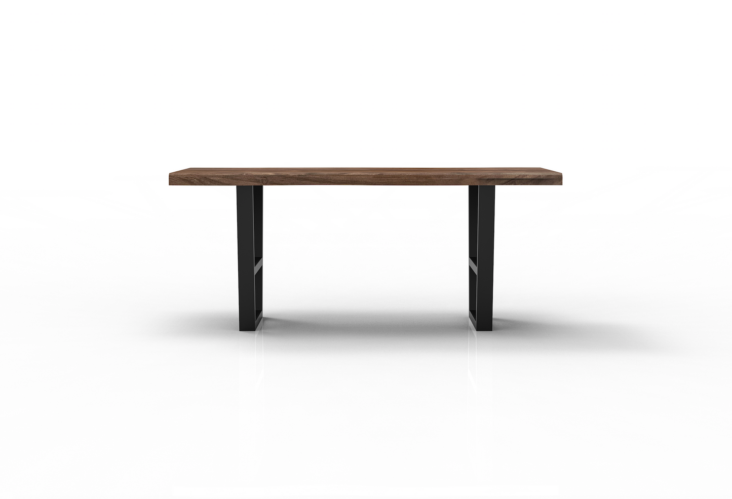 Malcolm Acacia 72" Live Edge Dining Table - Natural + Smoke