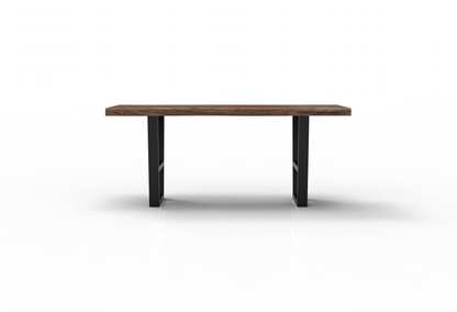Malcolm Acacia 72" Live Edge Dining Table - Natural + Smoke