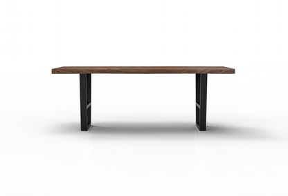 Malcolm Acacia 84" Live Edge Dining Table - Natural + Smoke