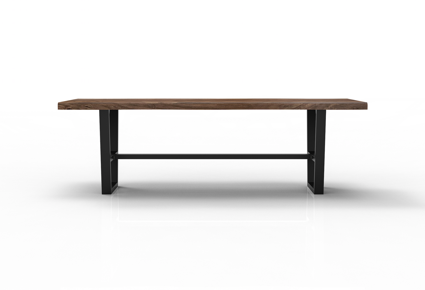 Malcolm Acacia 96" Live Edge Dining Table - Natural + Smoke