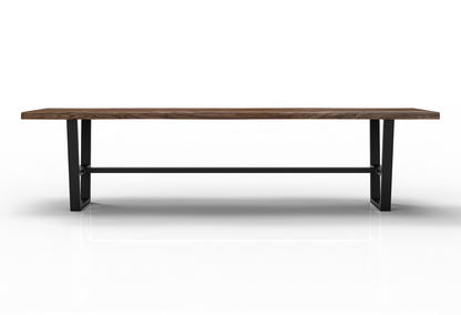 Malcolm Acacia 120" Live Edge Dining Table - Natural + Smoke