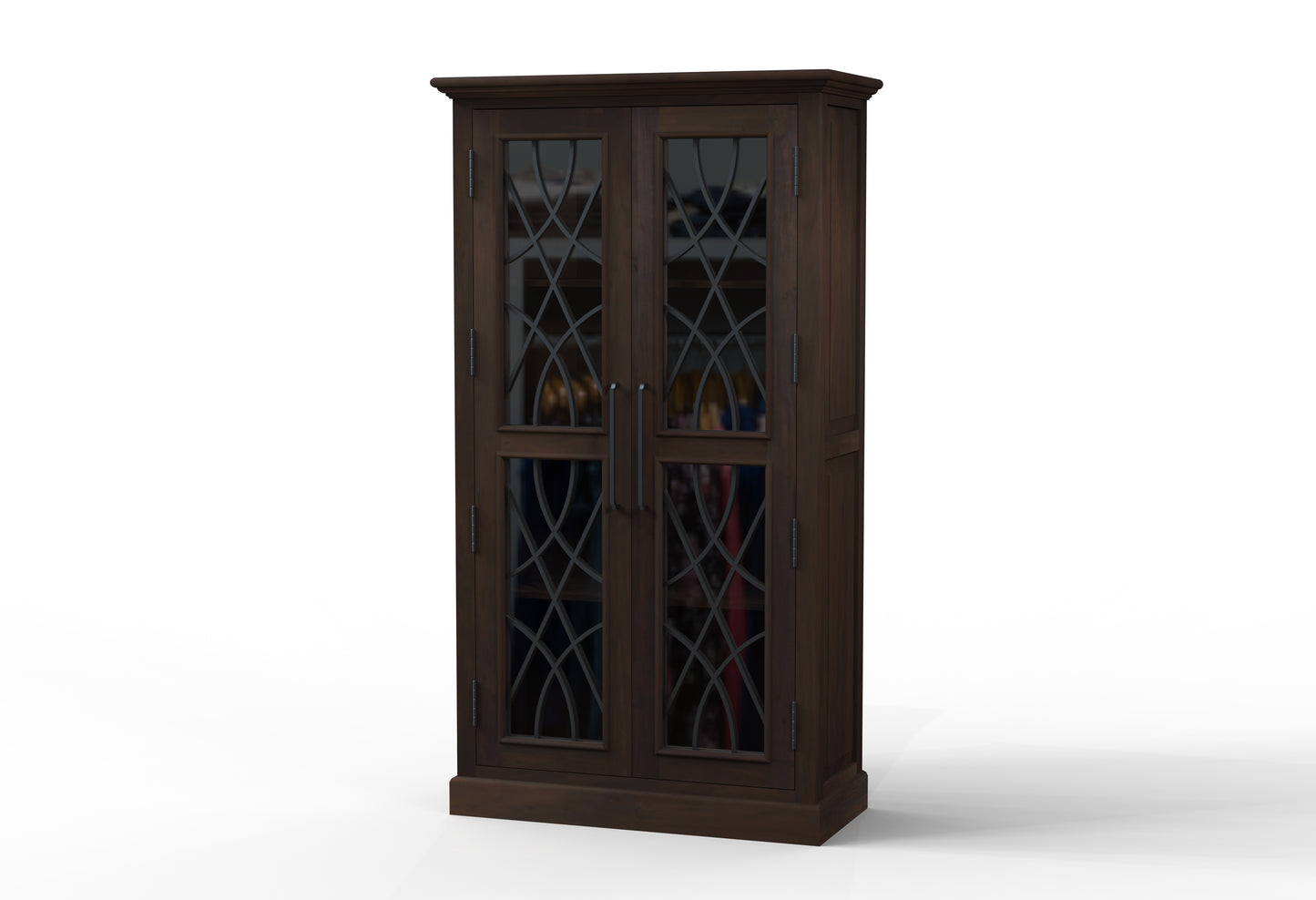Morrison 40" 2 Door Cabinet - Natural + Black