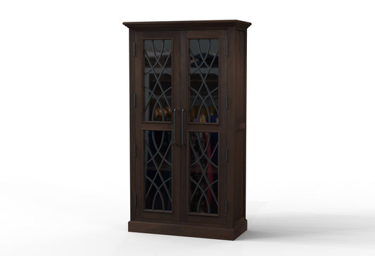 Morrison 40" 2 Door Cabinet - Natural + Black
