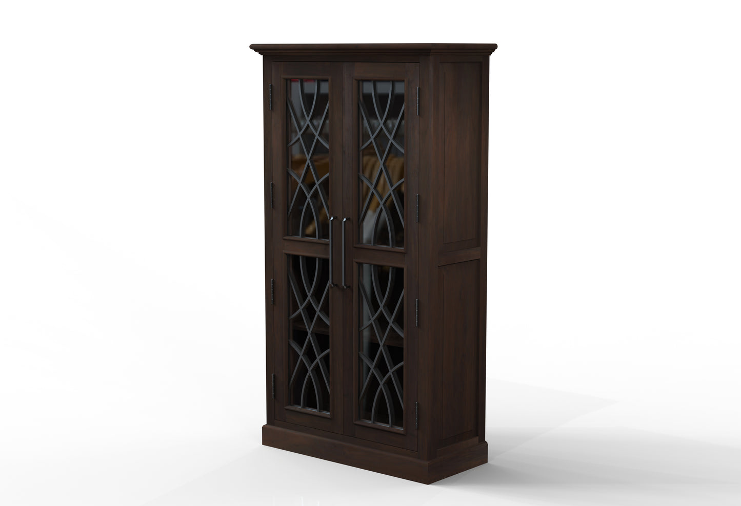 Morrison 40" 2 Door Cabinet - Natural + Black